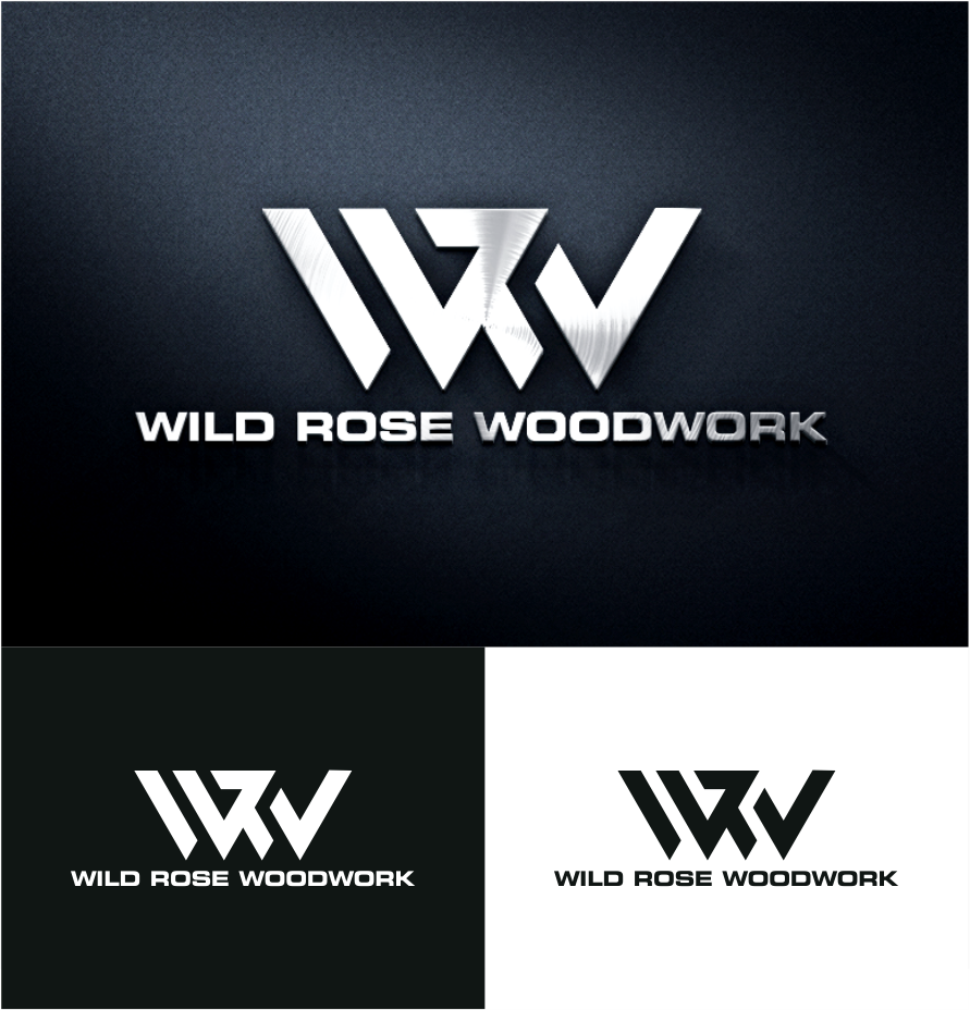 Logo Design by vintana for Wild Rose Woodwork, LLC | Design #24620471