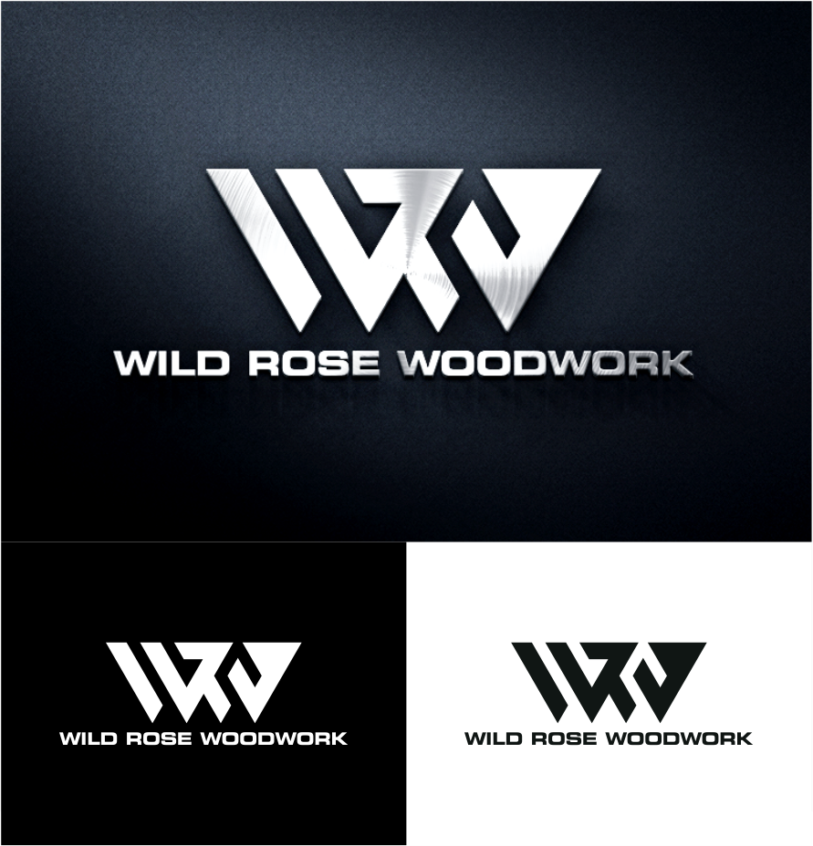 Logo Design by vintana for Wild Rose Woodwork, LLC | Design #24620497
