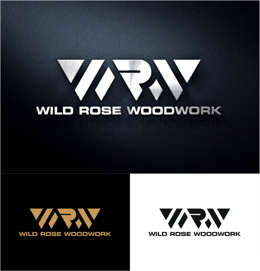 Logo Design by vintana for Wild Rose Woodwork, LLC | Design #24620507