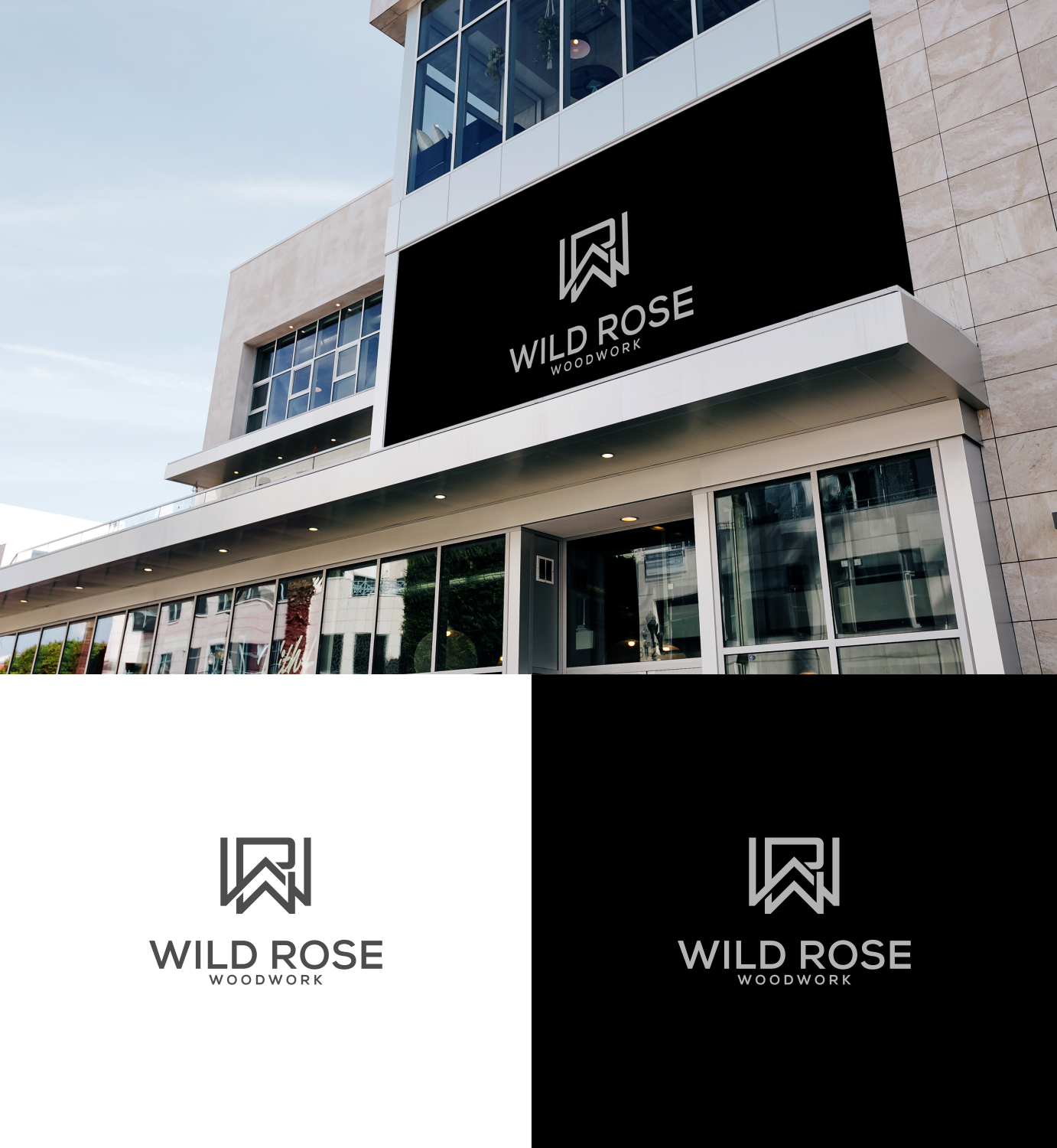 Logo Design by FRAYA DESIGN for Wild Rose Woodwork, LLC | Design #24629774