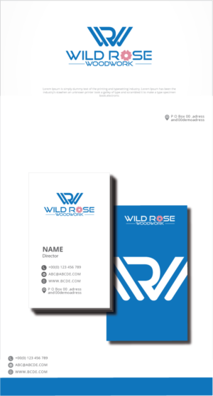 Logo Design by graphicevolution for Wild Rose Woodwork, LLC | Design: #24614648