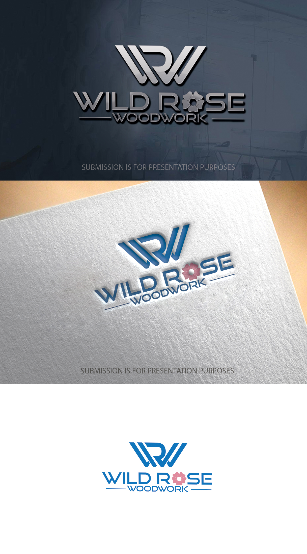 Logo-Design von graphicevolution für Wild Rose Woodwork, LLC | Design #24614649