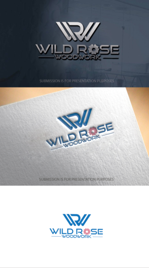 Logo Design by graphicevolution for Wild Rose Woodwork, LLC | Design: #24614649