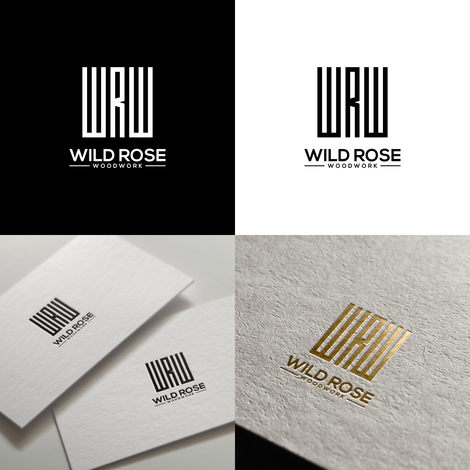 Logo Design by galang1996 2 for Wild Rose Woodwork, LLC | Design #24614238