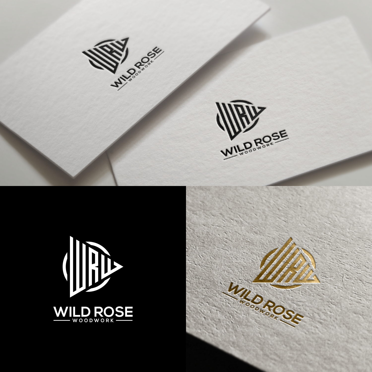 Logo Design by galang1996 2 for Wild Rose Woodwork, LLC | Design #24614239