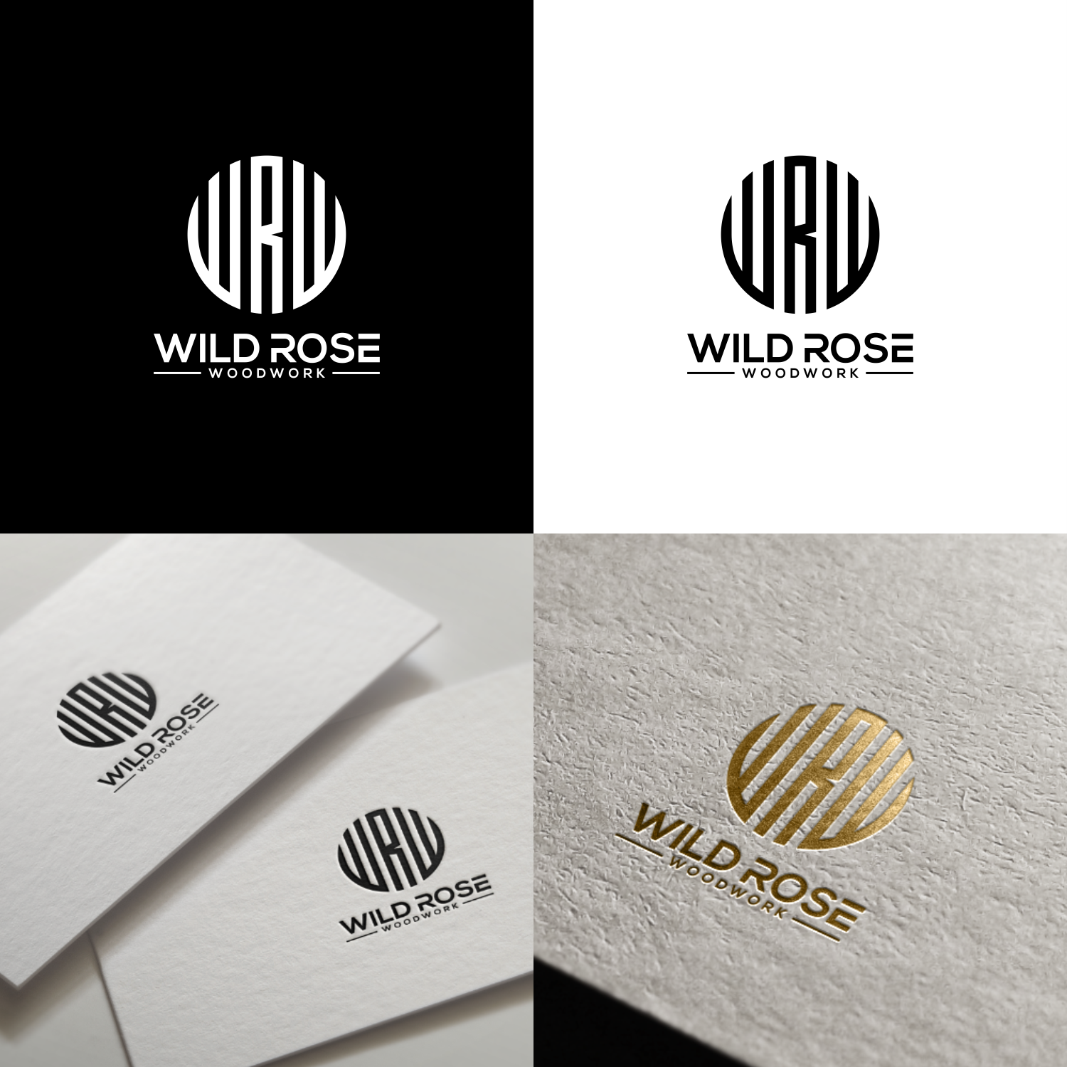 Logo Design by galang1996 2 for Wild Rose Woodwork, LLC | Design #24614241