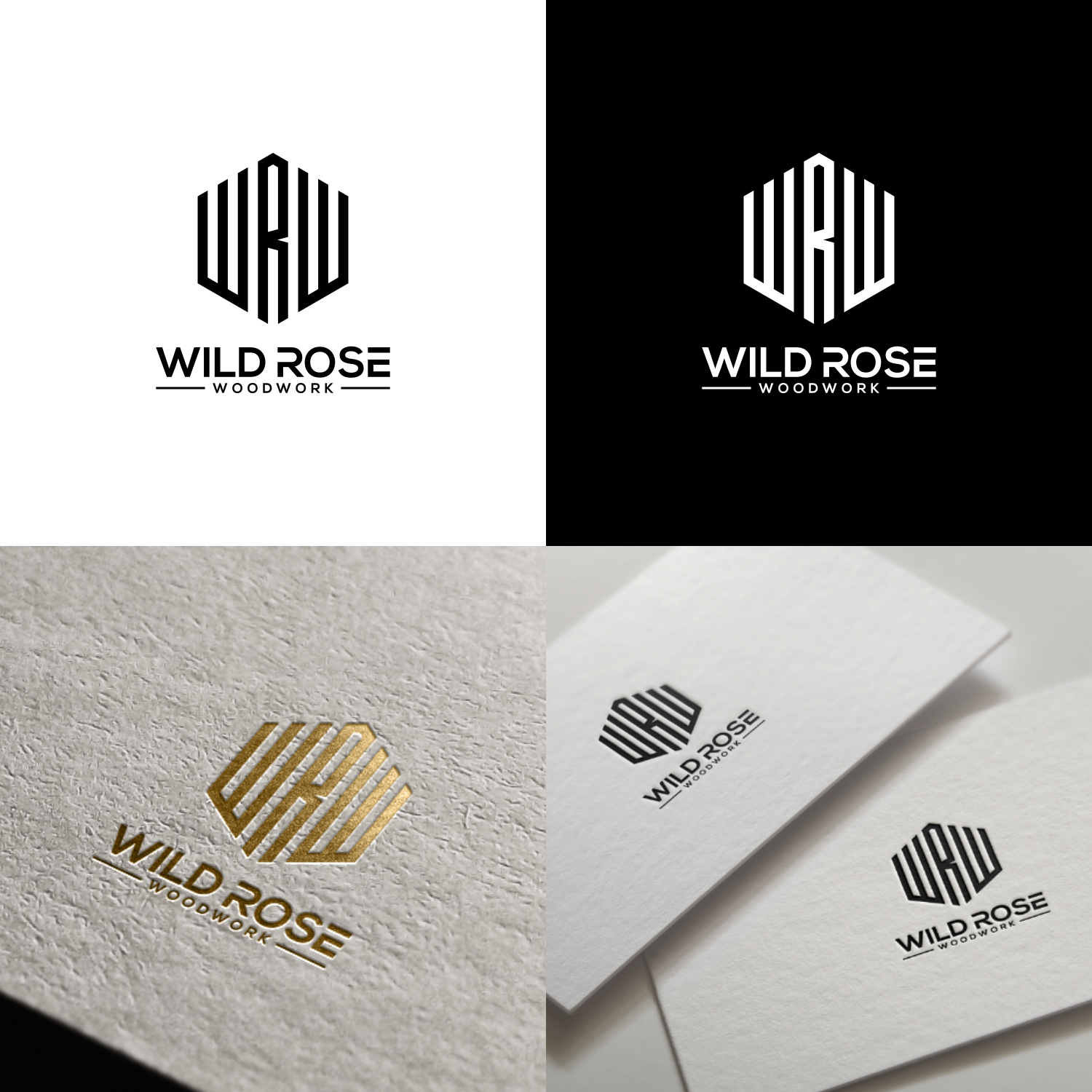 Logo Design by galang1996 2 for Wild Rose Woodwork, LLC | Design #24614242