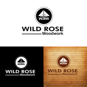 Logo Design by Quratulain 25 for Wild Rose Woodwork, LLC | Design: #24617581