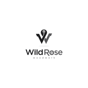 Logo Design by Christopher.Min for Wild Rose Woodwork, LLC | Design #24621730