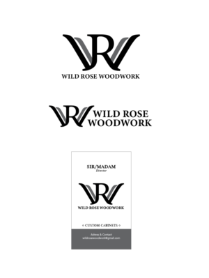 Logo Design by Jerome Gun for Wild Rose Woodwork, LLC | Design: #24630468