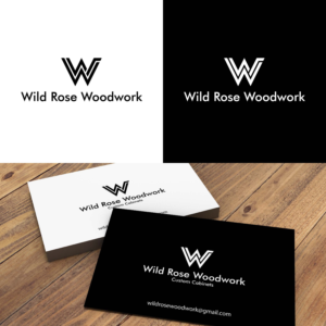 Logo Design by Fatrim for Wild Rose Woodwork, LLC | Design: #24621067