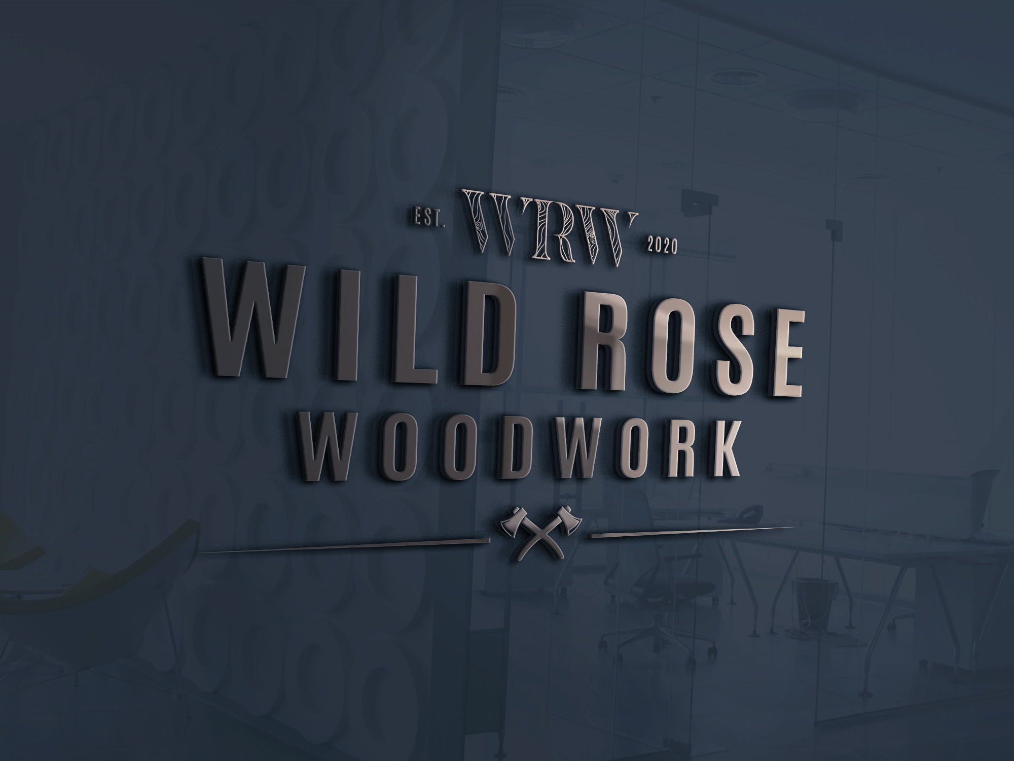 Logo Design by Allen Designs for Wild Rose Woodwork, LLC | Design #24628708