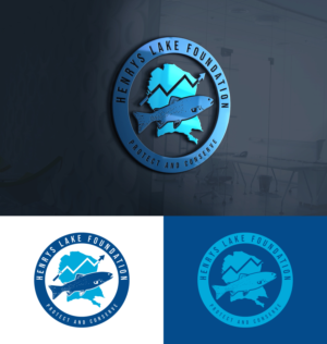 Henrys Lake Foundation     *optional text- Protect and Conserve | Logo Design by ACK Design