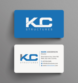 KC Structures Inc Business cards | Business Card Design by sabbir049