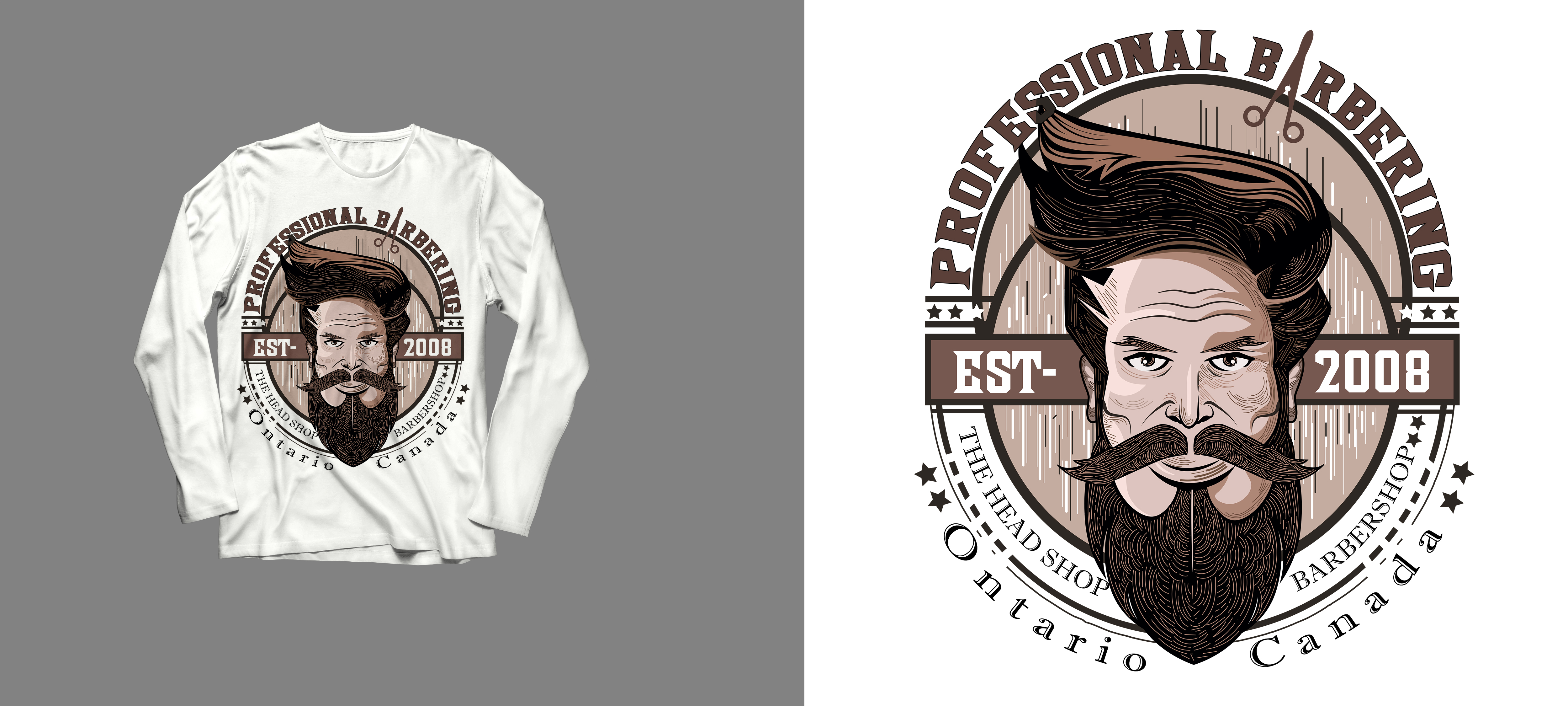 T-shirt Design by SAI DESIGNS for The Head Shop Barbershop | Design #24658570