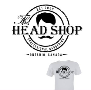 T-shirt Design by 75-R-P-Z for The Head Shop Barbershop | Design: #24644769