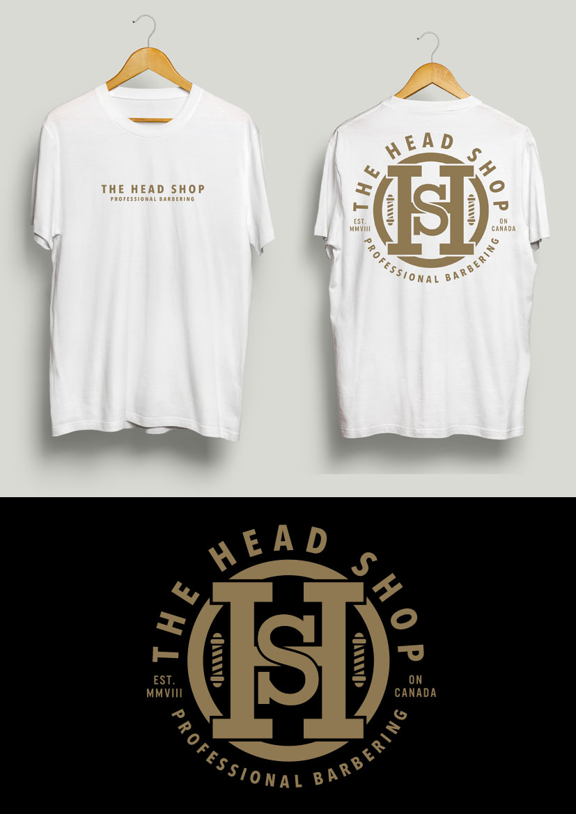 T-shirt Design by simple mind for The Head Shop Barbershop | Design #24611199