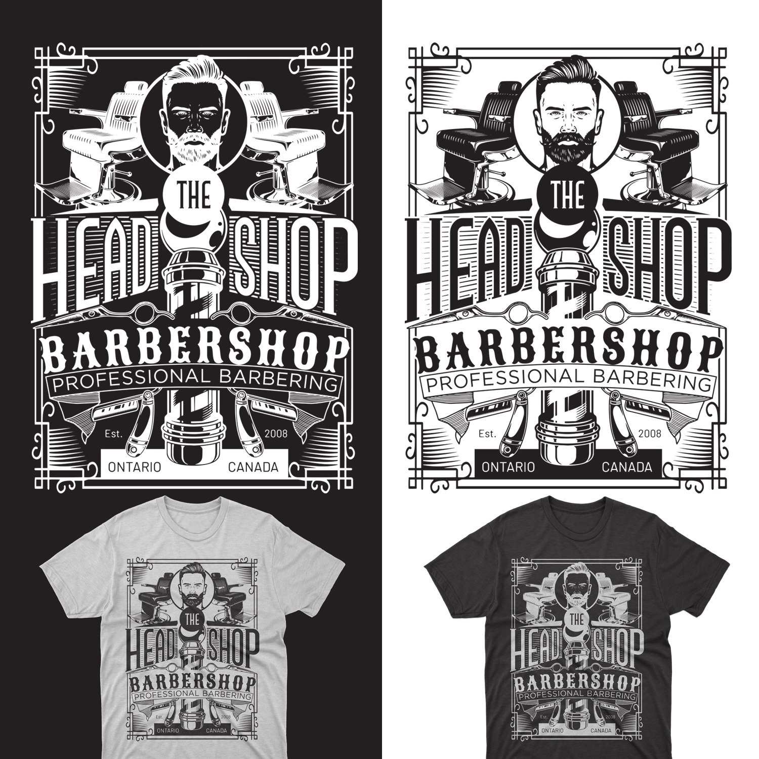 Design de T-shirt par cahayafatimah pour The Head Shop Barbershop | Design #24611693
