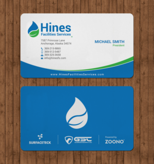 Hines Facilities Services Business Card. | Business Card Design by chandrayaan.creative