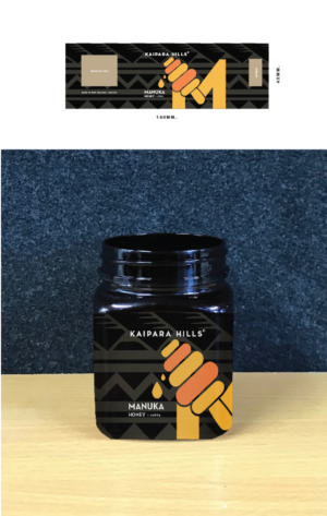 Design a premium label for the most expensive honey in the world: Manuka honey. | Diseño de Etiqueta por Fk_Design