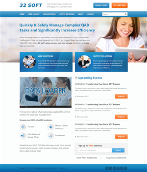 Need home page concept design for existing website