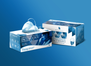 Packaging Design for Face Mask Box | Design Emballage par RGraphic