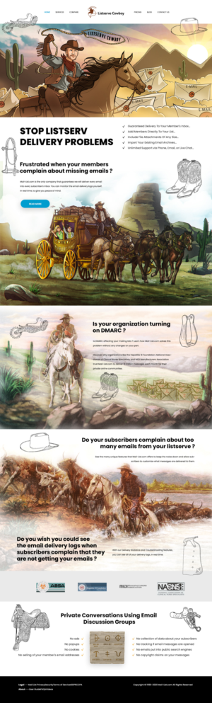 Listserve Cowboy Web Site | Web Design by ag622988