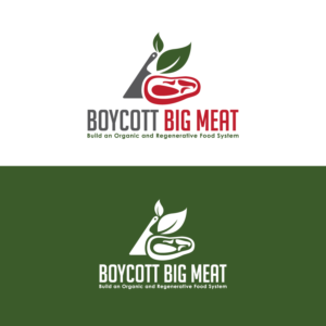 Boycott Big Meat - Build an Organic and Regenerative Food System | Logo Design by Graphic Bricks