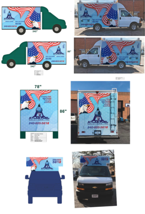 i will be having a 2018 Chevy utility truck and i want to wrapTruck wrap  | Graphic Design by Emmanuel Creations