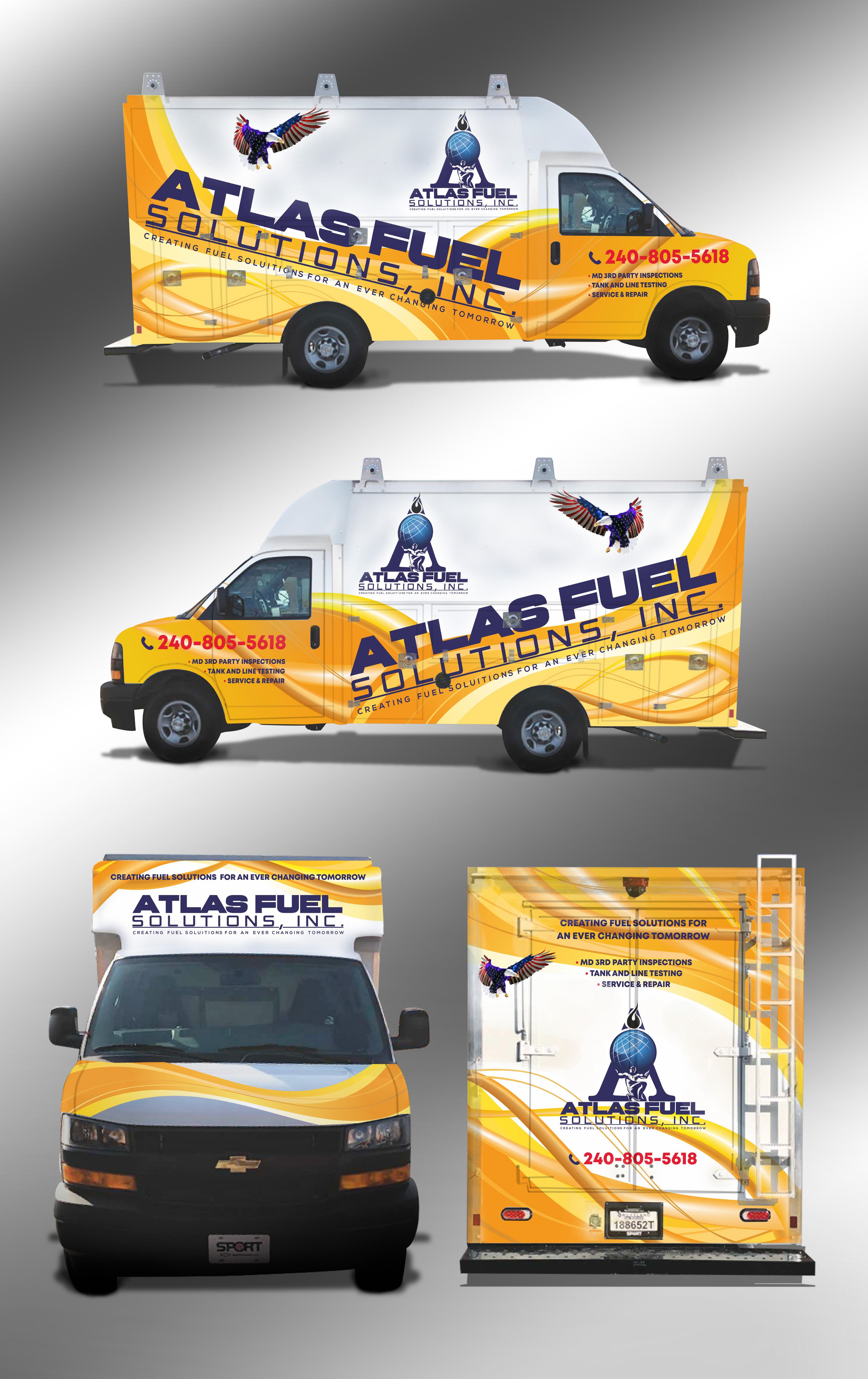 Graphic Design by Fine Graphics House for Atlas Fuel Solutions INC. | Design #24757140