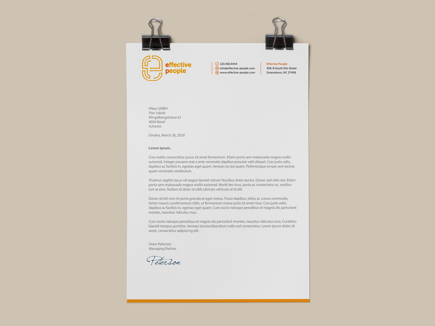 Stationery Design by HYPdesign for Effective People | Design #24643662
