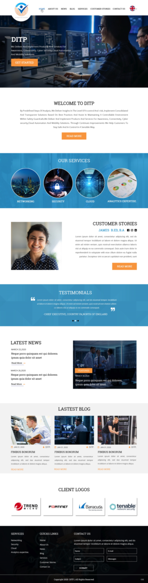 Wordpress Design by pb for DITP Beheer & Exploitatie BV | Design #24633112