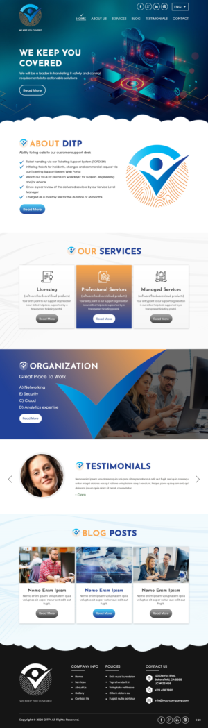 Wordpress Design by pb for DITP Beheer & Exploitatie BV | Design: #24633114