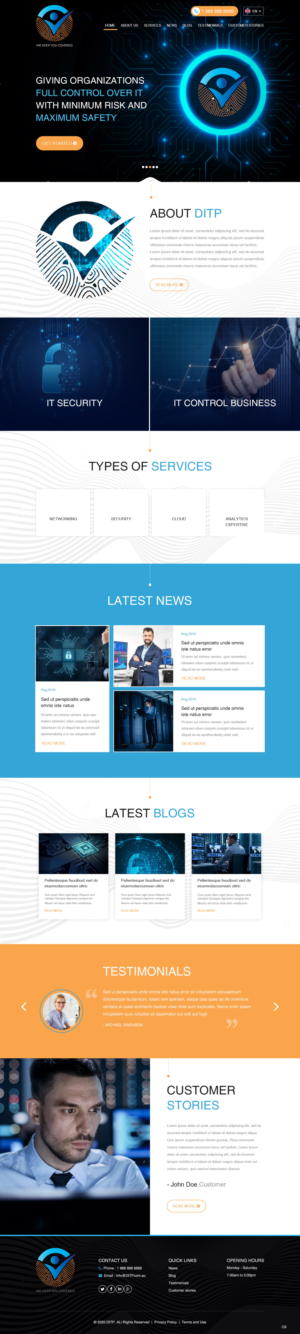 Wordpress Design by pb for DITP Beheer & Exploitatie BV | Design: #24633115