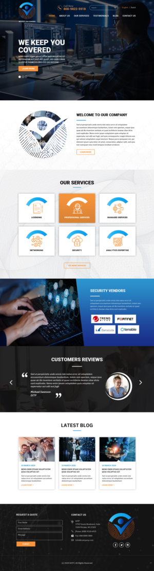 Wordpress Design by pb for DITP Beheer & Exploitatie BV | Design: #24633116