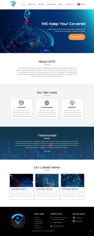 Wordpress Design by pb for DITP Beheer & Exploitatie BV | Design: #24633125