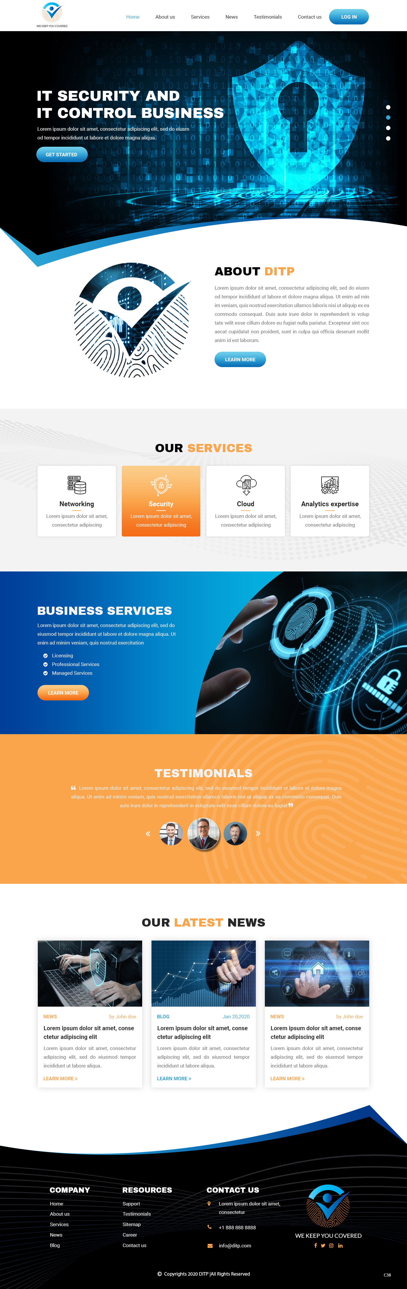 Wordpress Design by pb for DITP Beheer & Exploitatie BV | Design #24633126