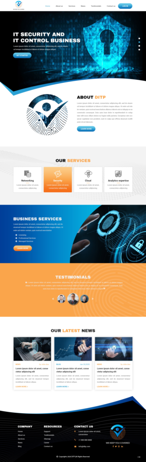 Wordpress Design by pb for DITP Beheer & Exploitatie BV | Design: #24633126
