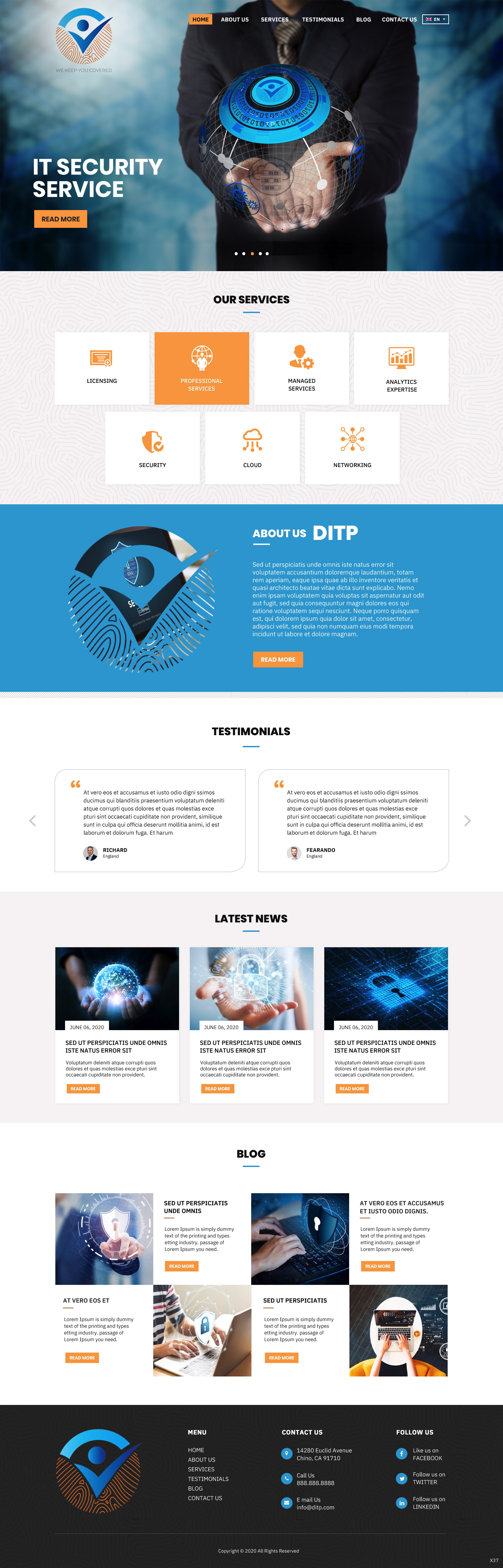 Wordpress Design by pb for DITP Beheer & Exploitatie BV | Design #24633127