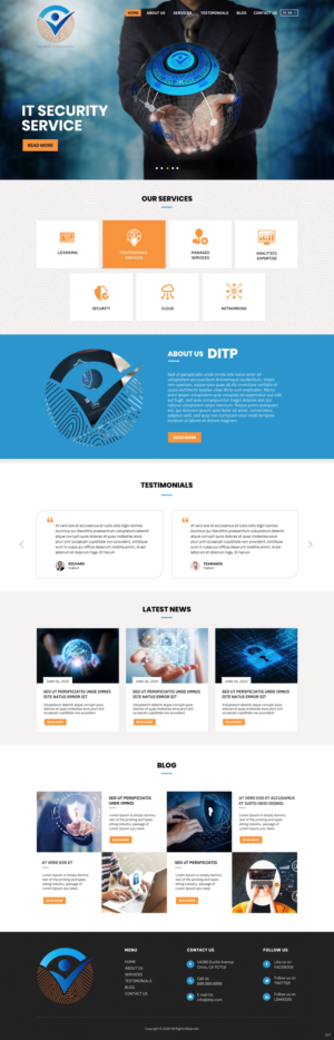 Wordpress Design by pb for DITP Beheer & Exploitatie BV | Design: #24633127
