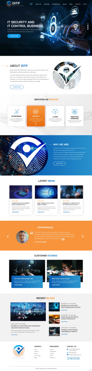 Wordpress Design by pb for DITP Beheer & Exploitatie BV | Design: #24633128
