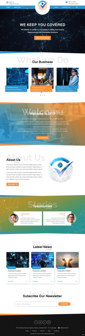 Wordpress Design by pb for DITP Beheer & Exploitatie BV | Design: #24633993
