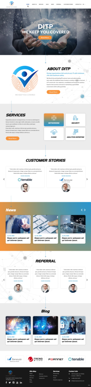 Wordpress Design by pb for DITP Beheer & Exploitatie BV | Design: #24641597