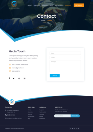Wordpress Design by Shijo John for DITP Beheer & Exploitatie BV | Design: #24673353