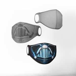 3D instagram advertisement explaining function of mask | Infographic Design by hover