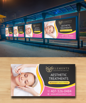 Skin and Stem  med spa needs an awesome eye catching billboard ad  | Billboard Design by ecorokerz