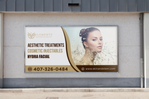 Skin and Stem  med spa needs an awesome eye catching billboard ad  | Billboard Design by ZeneFashions