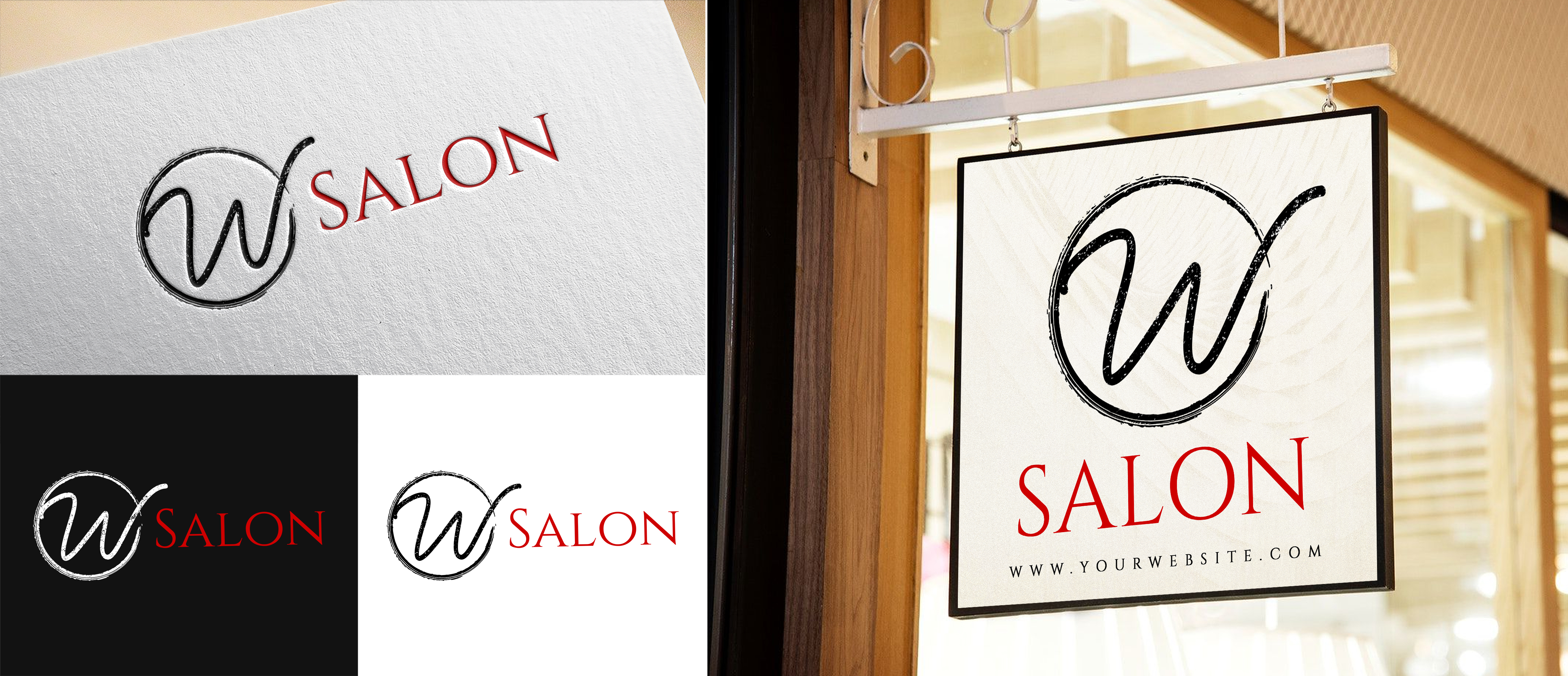 Signage Design by SAI DESIGNS for W Salon | Design #24658442