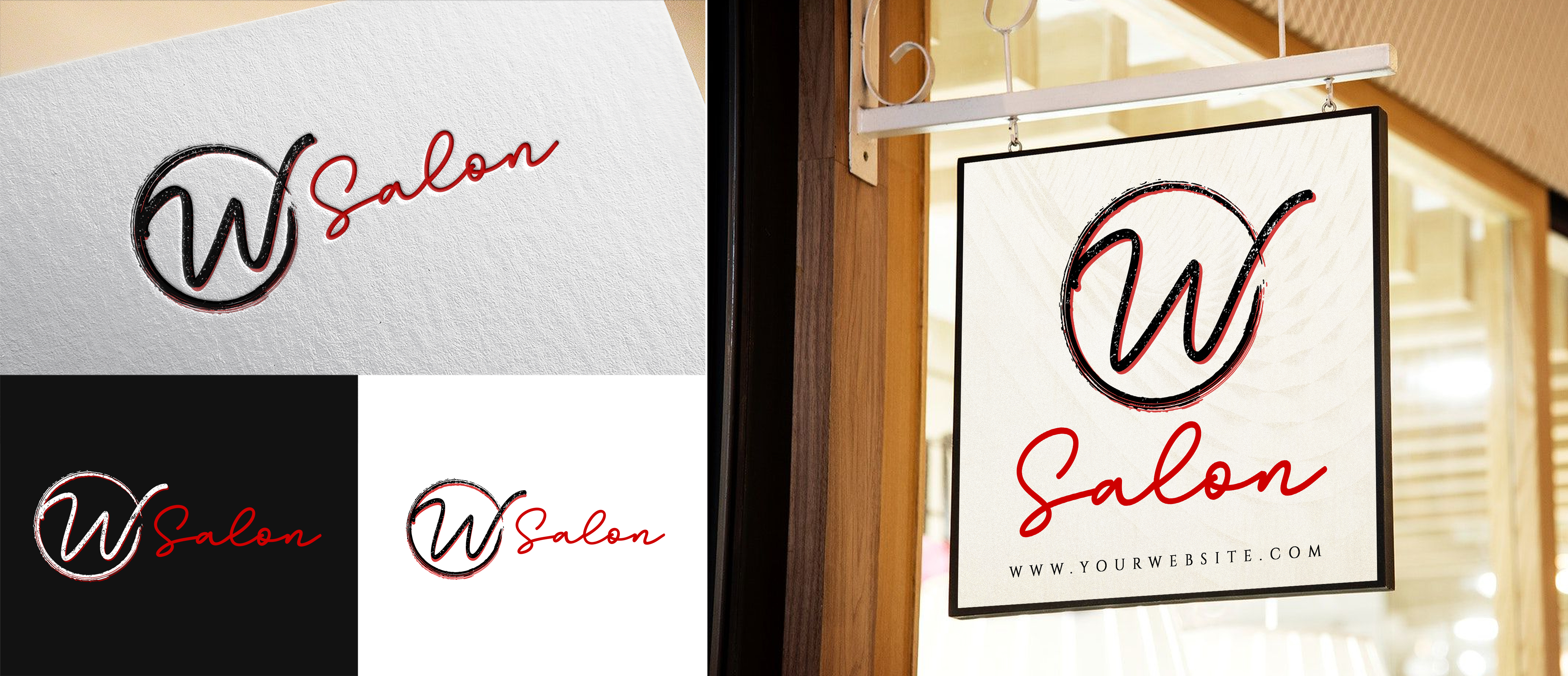 Signage Design by SAI DESIGNS for W Salon | Design #24662126