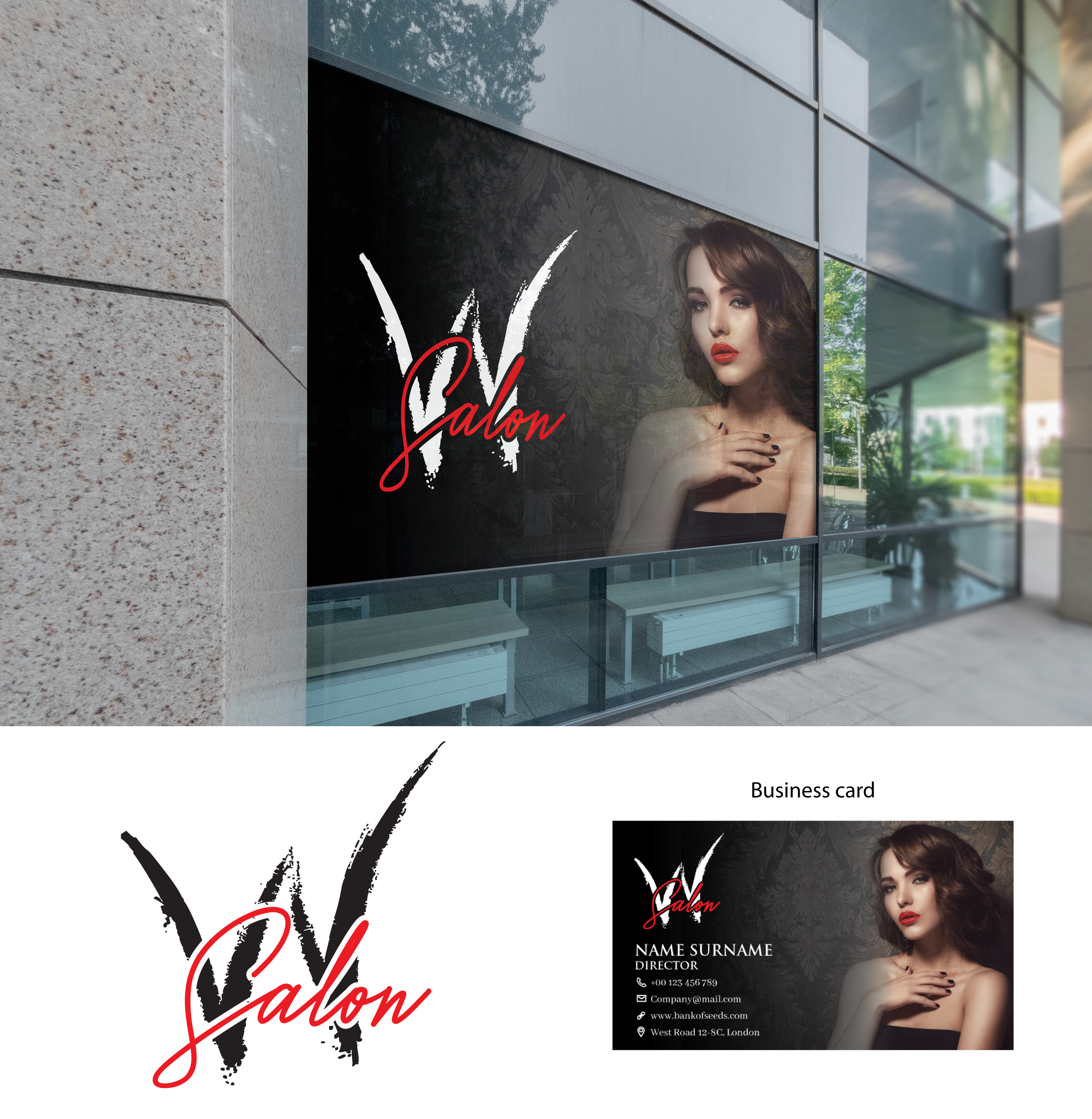 Signage Design by u2square for W Salon | Design #24693774